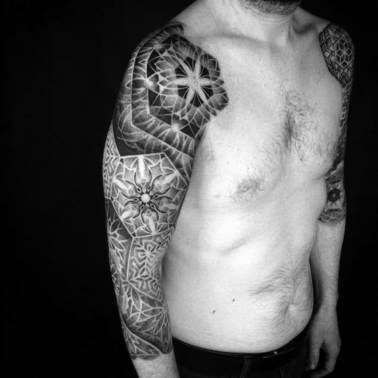 Psychedelic geometric sleeves